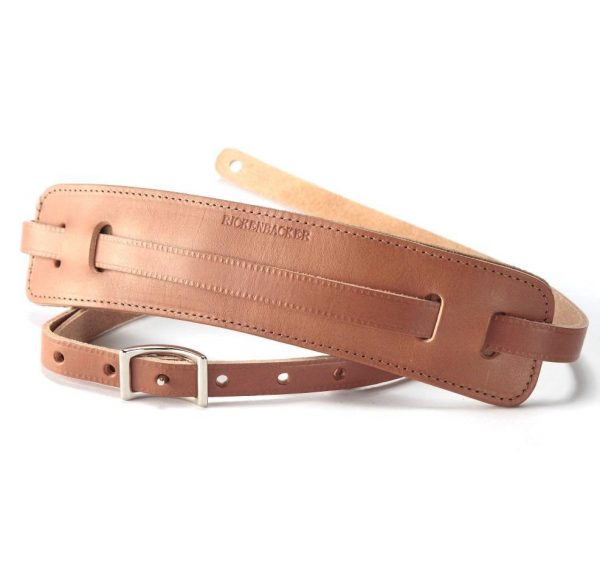 Rickenbacker Vintage Tan Strap Complete with Chrome Straplocks. For